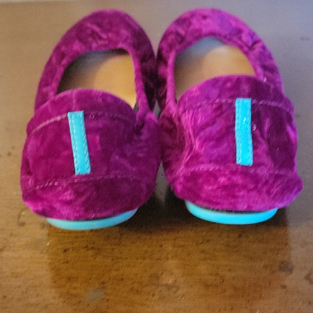 Tieks Tyrian Velvet Flats 8 - Picture 3 of 6